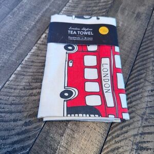 Victoria Eggs‎ London Skyline Big Smoke Tea Towel Cotton Red Bus New